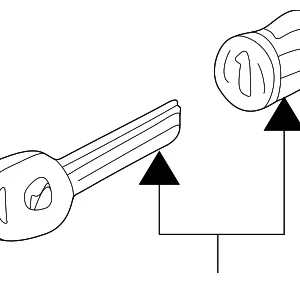 Cylinder & Keys - Mazda (TA52-76-250C-02)