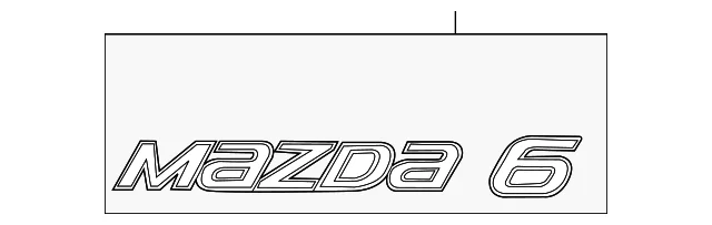 Nameplate - Mazda (GDDC-51-721A)