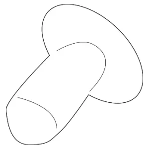 License Bracket Rivet - Mazda (9025-84-809)