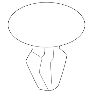 Door Weather-Strip Rivet - Mazda (DN4E-72-762)