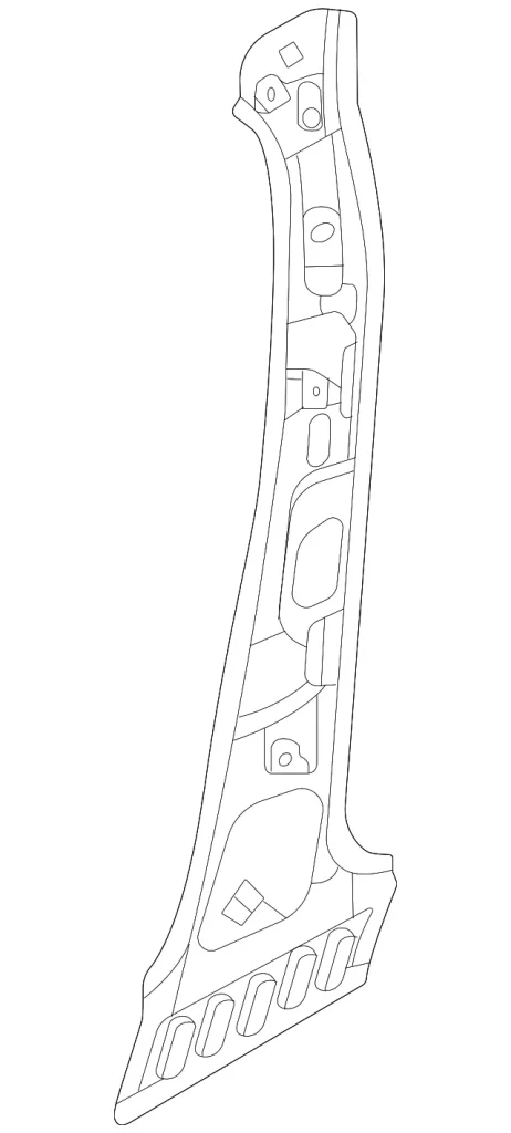 Inner Center Pillar - Mazda (DGH9-71-080)