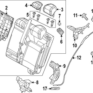 Seat Hinge - Mazda (VA40-57-540)