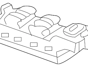 Window Switch - Mazda (EG23-66-350)