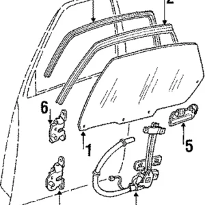 Window Regulator - Mazda (G226-72-560E)