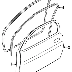 Weatherstrip - Mazda (EA01-68-911B-02)