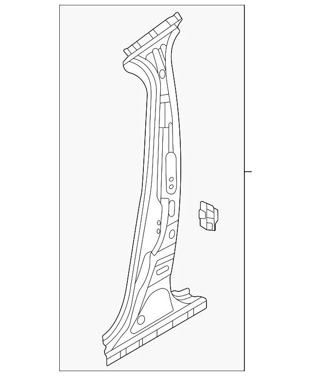 Center Pillar Reinforced - Mazda (DGH9-71-360)