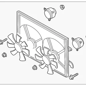 Engine Cooling Fan Assembly - Mazda (GY02-15-025F)