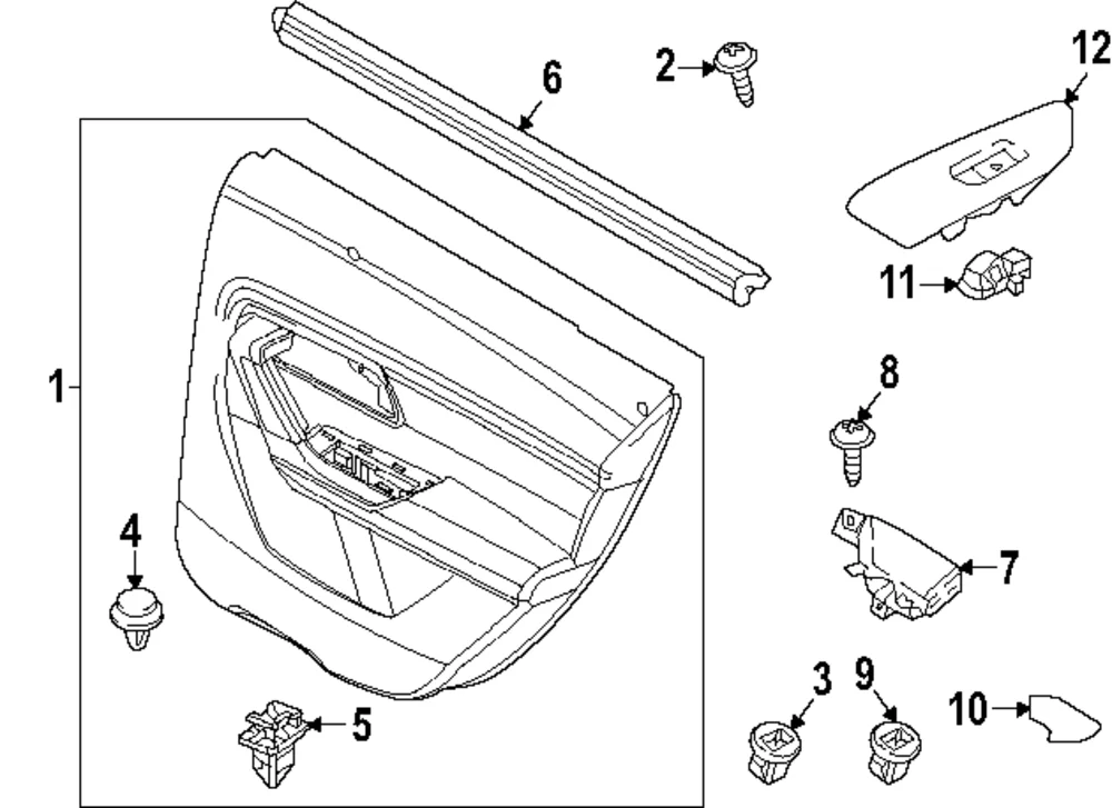 Handle Cover - Mazda (VA41-59-334-02)