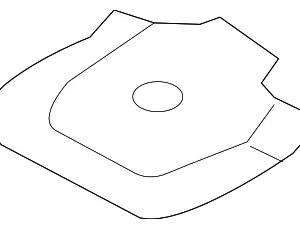 Center Floor Pan Reinforced Plate - Mazda (KD53-53-72X)