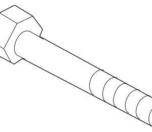 Alternator Mount Bolt - Mazda (P301-18-W20)