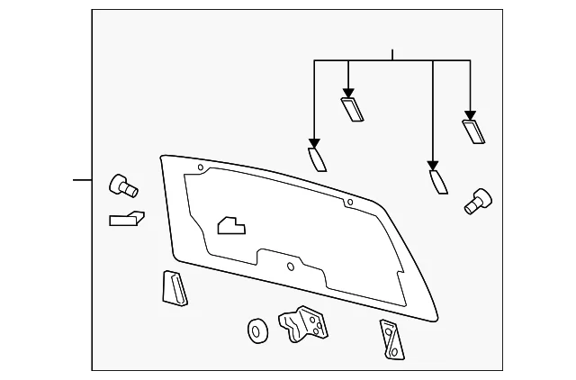 Glass Assembly - Mazda (ZZ1A-63-931)