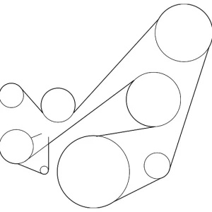 Serpentine Belt - Mazda (LF9J-15-909A)