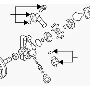 Power Steering Pump - Mazda (LF24-32-650E)