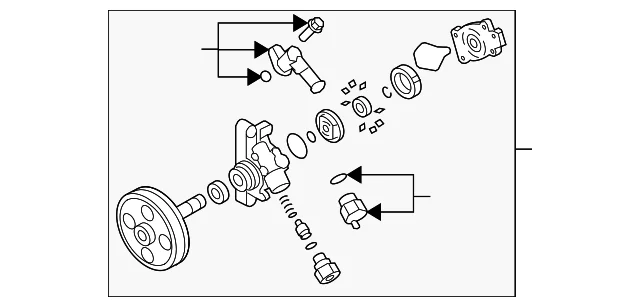 Power Steering Pump - Mazda (LF24-32-650E)