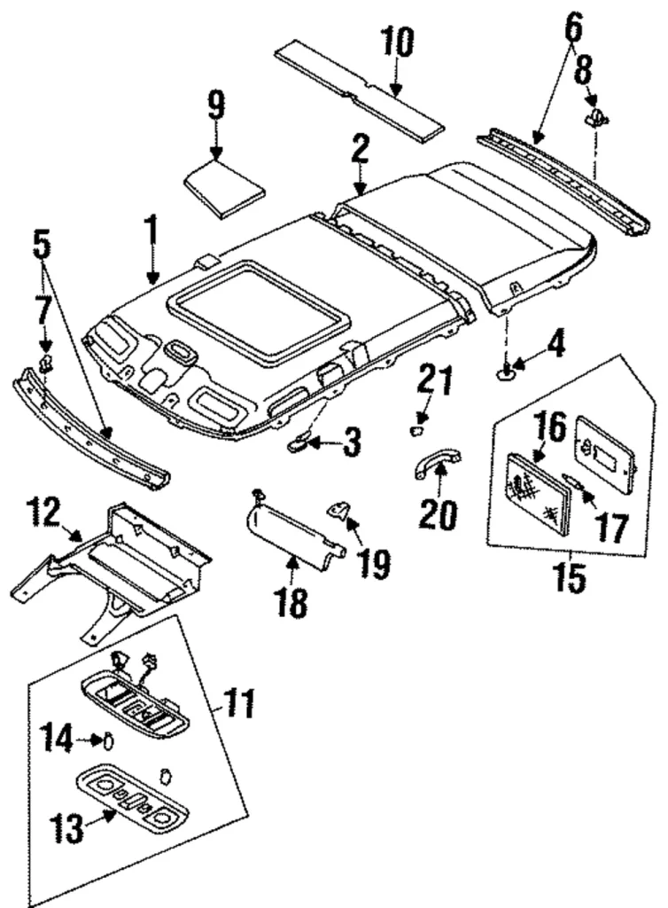 Headliner Fastener - Mazda (B001-68-032-06)