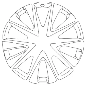 Wheel Disc Aluminum - Mazda (9965-74-7090)