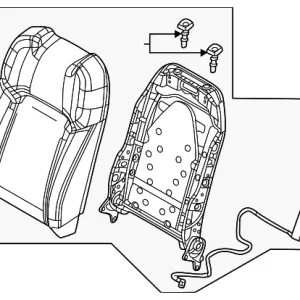 Seat Back Assembly - Mazda (VB02-88-160-02)