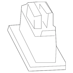 Seat Belt Guide - Mazda (CC33-57-914-34)