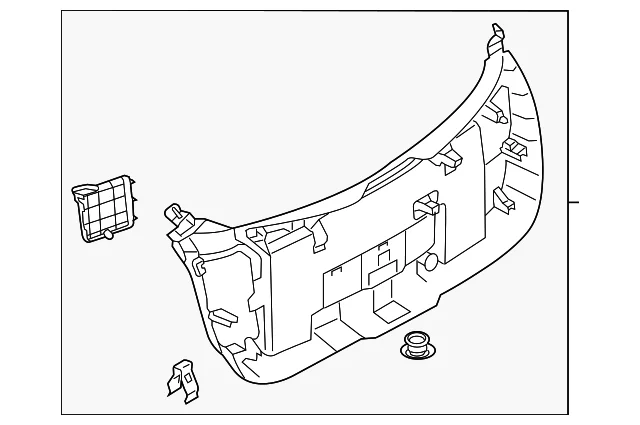 Trim Lift-gate Lower - Mazda (DGJ1-68-960B-02)