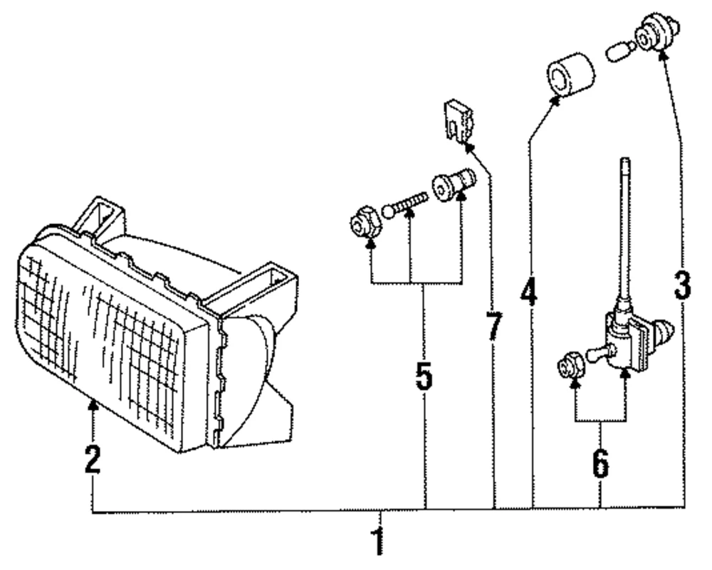 Adjust Screw Clip - Mazda (ZZL2-51-192)