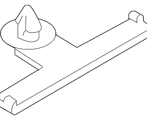 Antenna Cable Clip - Mazda (B411-67-C99)