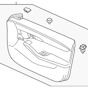 Door Interior Trim Panel - Mazda (BHAB-68-420A-02)