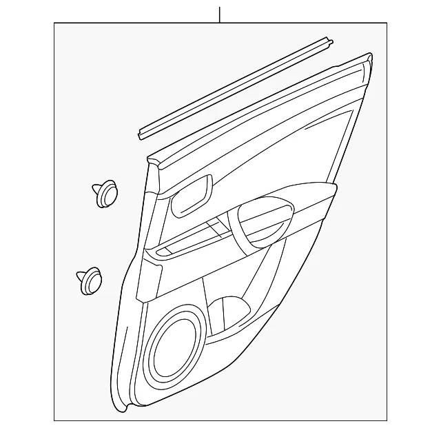 Door Interior Trim Panel - Mazda (BAN6-68-55YA-02)