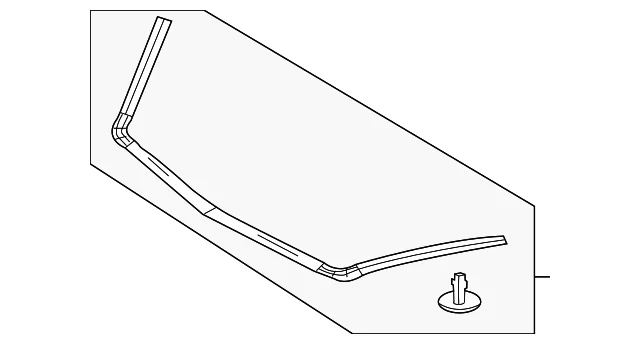 Front Weather-Strip - Mazda (BBN6-56-770A)