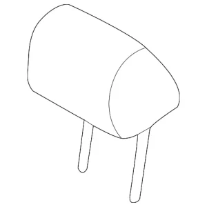 Headrest, Center - Mazda (KGNR-88-290-02)