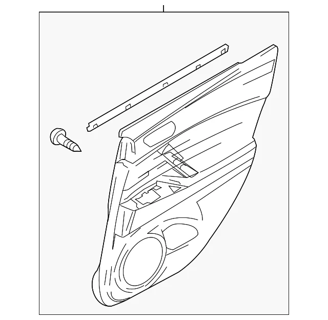 Door Interior Trim Panel - Mazda (BBM4-68-560N-02)
