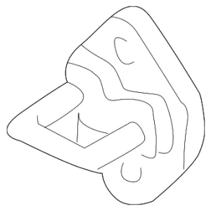 Door Lock Striker Plate - Mazda (T001-58-361)