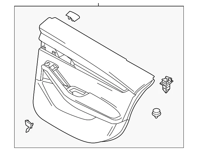 Door Interior Trim Panel - Mazda (BHBC-68-520A-18)