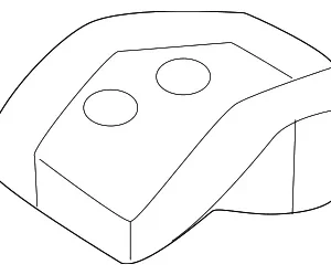 Child Restraint Anchor Plate Bezel - Mazda (TS39-88-6A2-39)