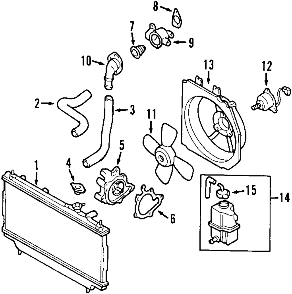 Radiator - Mazda (ZM04-15-200A)