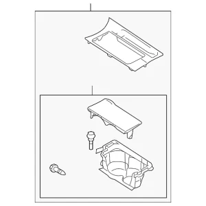 Parking Brake Lever Cover - Mazda (BBM4-64-43YF)