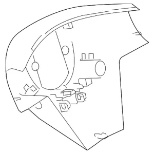 Steering Wheel Trim - Mazda (CG16-32-049-02)