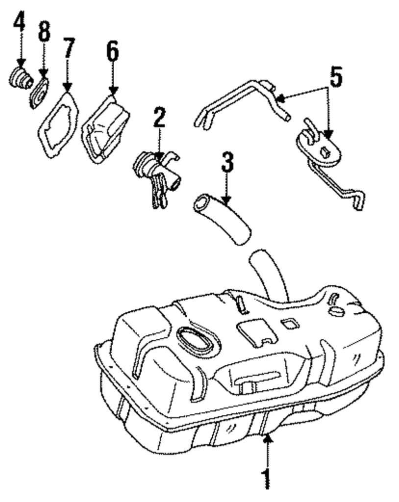 Fuel Tank - Mazda (UB54-42-110E)