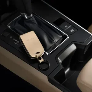 Leather Key Fob Cover - Tan - Mazda (C9N4-V0-450)
