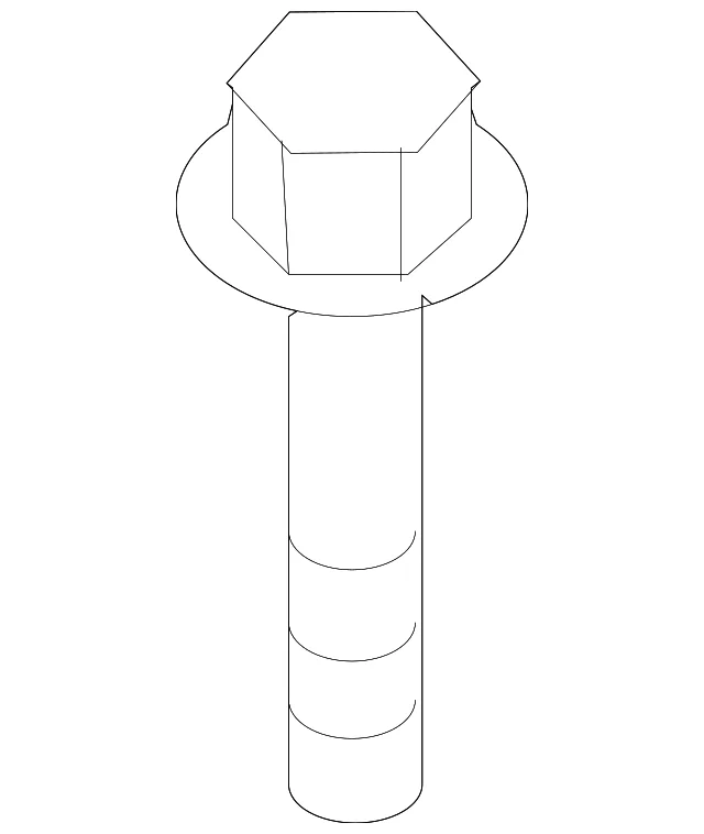 Suspension Cross-Member Upper Bolt - Mazda (9YA4-2A-003)