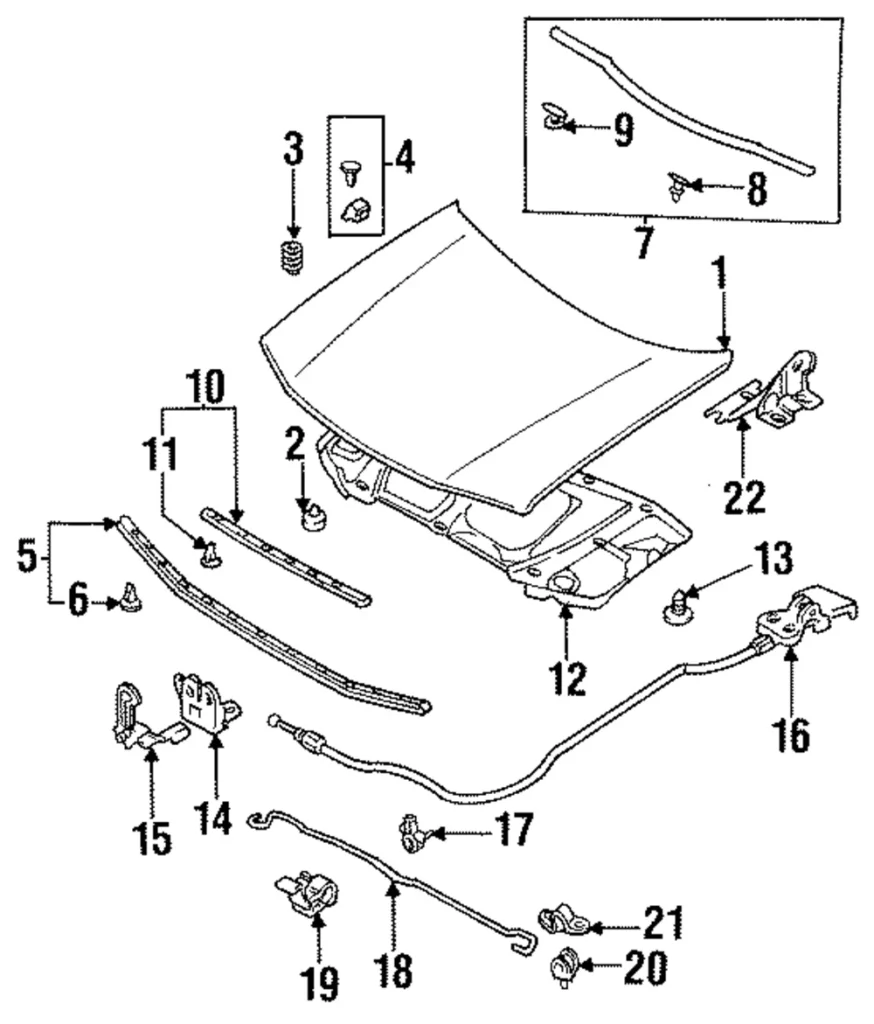 Front Weather-Strip - Mazda (BC1M-56-770)