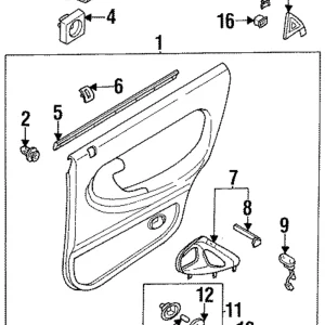 Corner Trim Clip - Mazda (B499-68-AD1A)
