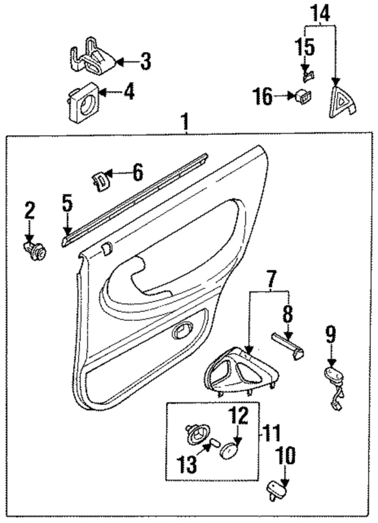 Corner Trim Clip - Mazda (B499-68-AD1A)