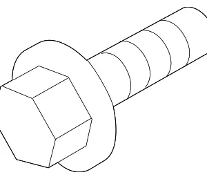 A/C Receiver Drier Bolt - Mazda (D09W-61-456)