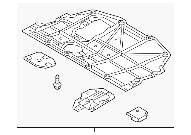 Radiator Support Splash Shield - Mazda (D09H-56-110B)