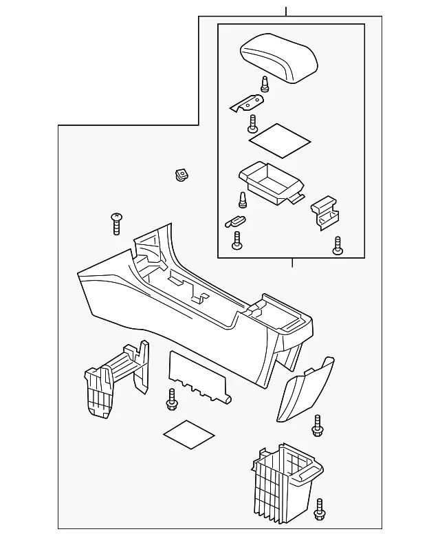 Console Assembly - Mazda (BN8P-64-420G-30)