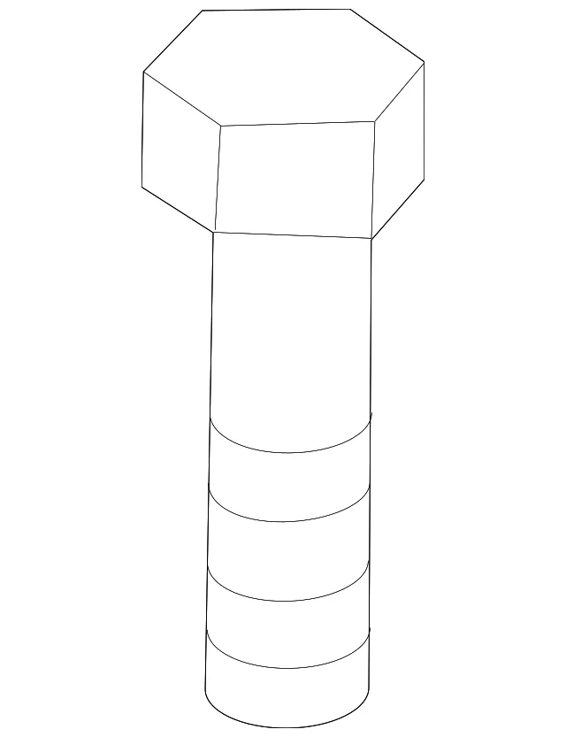 Air Filter Housing Bolt - Mazda (9946-50-620B)