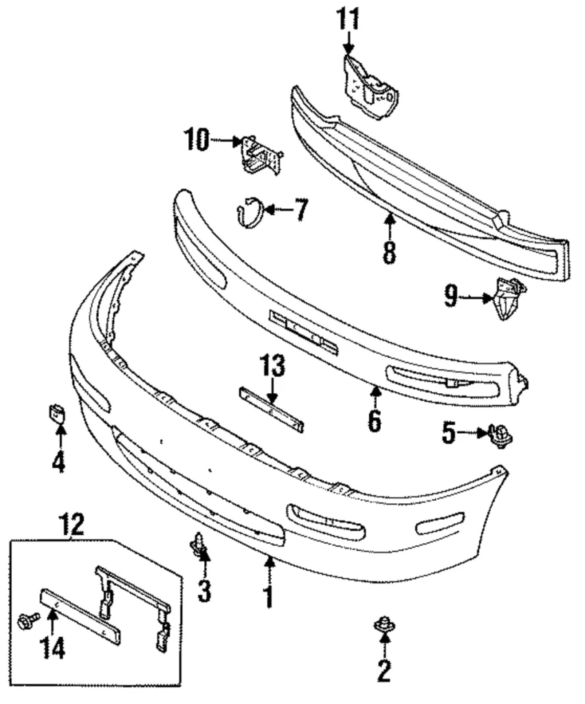 Energy Absorber Band - Mazda (BC1M-50-EH1)