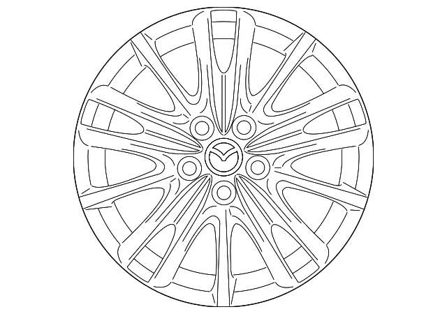 Wheel, Alloy - Mazda (9965-G1-7070)
