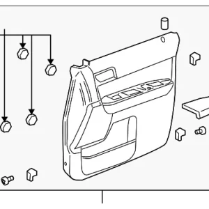 Door Interior Trim Panel - Mazda (ZZDB-69-420-25)