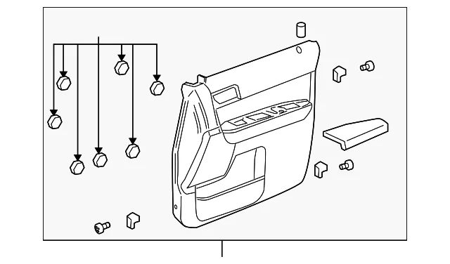 Door Interior Trim Panel - Mazda (ZZDB-69-420-25)